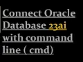 How to connect Oracle Database 23ai with command line