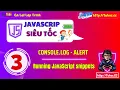 3 Console log and Alert in JavaScript - Detailed basic js course for beginners