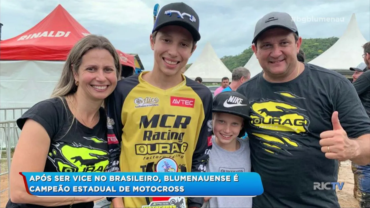 Blumenauense é campeão estadual de motocross