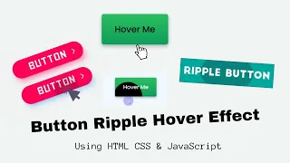 Button Ripple Hover Effects using HTML CSS and JavaScript Creative JS Coder
