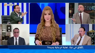 مناف الموسوي يغادر الاستوديو بعد مشاجرة عنيفة مع الياسري بلا أقنعة مع هيفاء الحسيني 