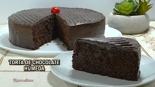 TORTA DE CHOCOLATE HÚMEDA DELICIOSA CREMOSA se derrite en la boca y te va a encantar
