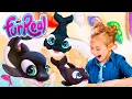 Hasbro Furreal Koi the Kisser Orca Whale Interactive Plush Toy Unboxing SUPER CUTE