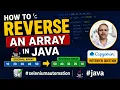 How to reverse an array in Java CapGemini Interview Question