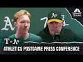 Mark Kotsay Henry Bolte recap Athletics loss to Rangers to even series NBC Sports CA