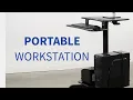 CART-PC02HB Black 24 Mobile Computer Workstation by VIVO