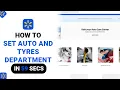 How to Set Auto And Tyres Department on Walmart NEW