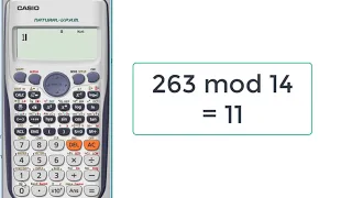 Calculate mod the Remainder using calculator with one step 991ES