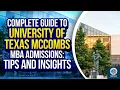 Complete Guide To University of Texas McCombs MBA Admissions Tips And Insights ARINGO com