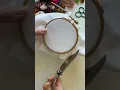Prepping a cross-stitch embroidery hybrid hoop