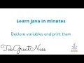 Java Programming Basic Easy Steps to Declare Variables and Print Them in Java Tutorial