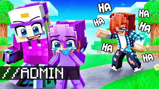 Baby Dash Got BULLIED So I Gave Him ADMIN COMMANDS In Minecraft 