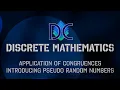 Discrete Math - Principles of Pseudo-Random Numbers