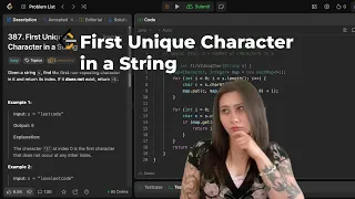 First Unique Character in a String LeetCode - Java