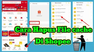 cara menghapus file sampah shopee