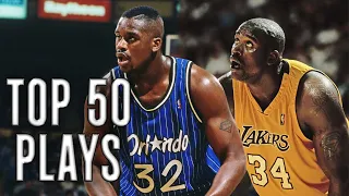 Shaquille O Neal TOP 50 CAREER PLAYS