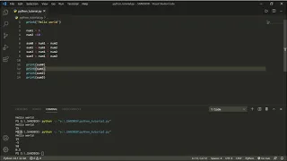 Python Example Programs - Hello World Sum of two Numbers