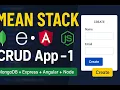 MEAN Stack CRUD App - Part 1 Setup REST API