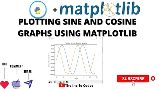 Plotting Sine and Cosine Graphs Using Matplotlib in Python Matplotlib Tutorial Python Tutorial