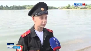 Омские кадеты сегодня приняли участие в экологической акции «Реки впадают в моря»