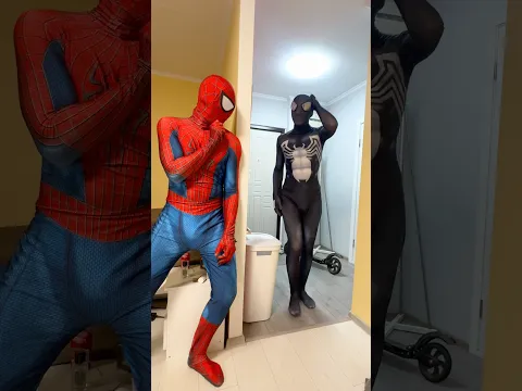 Spider-Man scared Venom😂 #spiderman