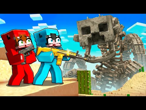 Video Thumbnail: Usé Armas REALES vs Los JEFES Más Poderosos de Minecraft...
