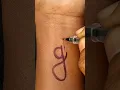 G Letter Tattoo Design