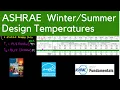 ASHRAE Winter Summer Design Temperatures