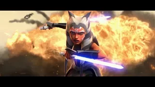 Ahsoka Vs Mandalorian Warriors Star Wars The Clone Wars Season 7 Episode 9 