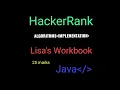 Lisa s Workbook Problem from HackerRank Algorithms Java programming