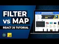 Filter Function in React js Filter Vs Map In React JS React Js Tutorial In Hindi