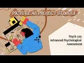 Psych 315 Advanced Psychological Assessment Picture as Projective Stimuli