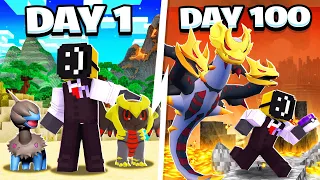 I Spent 100 Days in FUSION Only Minecraft Pixelmon