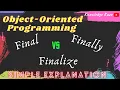Final vs Finally vs Finalize Java Simple Explanation with Program