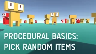 Procedural Generation For Beginners Pick a Random Item from an Array