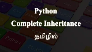Types of Inheritance in Python Complete Tutorial Tamil