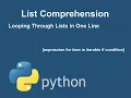 Python List Comprehension Tutorial Looping Through Lists in One Line Python for Beginners
