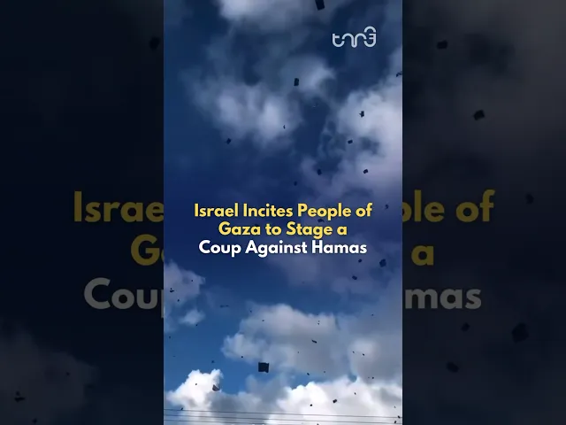 ⁣Israel drops leaflets with photos of Resistance leaders to incite G@za to stage a coup against H@mas