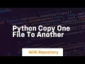 python copy one file to another
