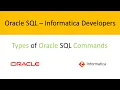 Oracle SQL Commands for Informatica Power Center Developers Oracle Basics