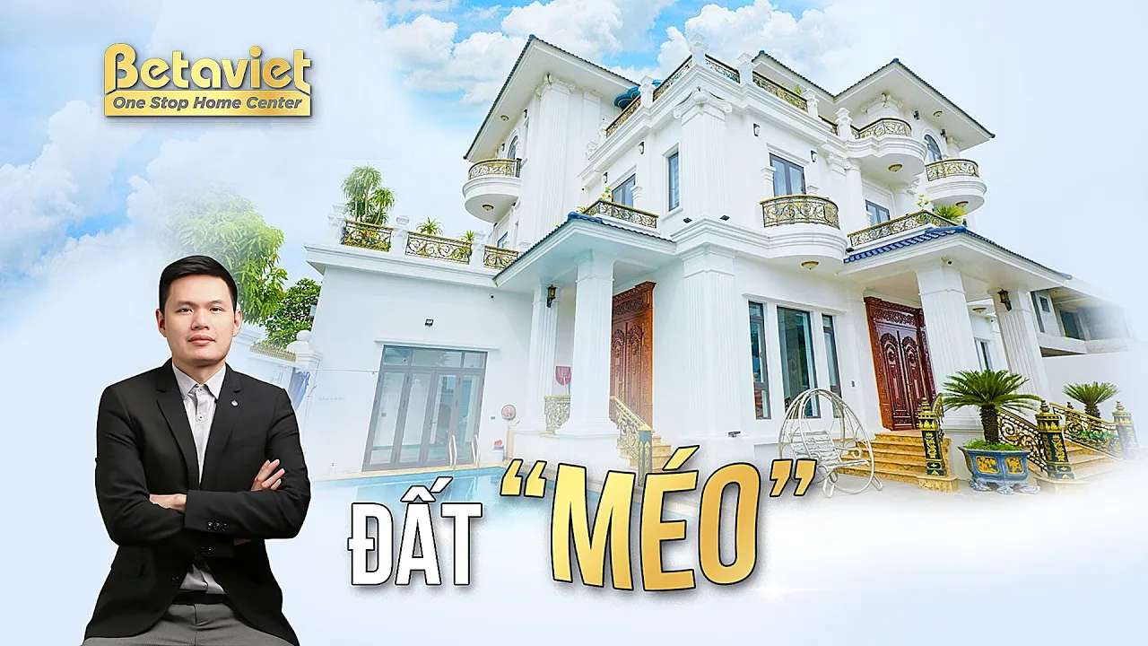 Biệt thự 3 tầng đẳng cấp với hồ bơi và gara 4 ô tô trên thế đất méo