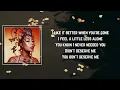 Kali Uchis - Deserve Me Lyrics