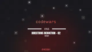 Rust Code Wars Kata Kyu5 Directions Reduction 02
