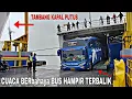 Download Lagu Cuaca Berbahaya❗BUS HAMPIR TERBALIK SAAT TURUN KAPAL DI PELABUHAN MERAK