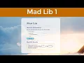 Mad Lib 01