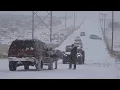 Hazardous road conditions on Broadway north of Amarillo
