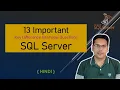 Top 13 SQL Server Interview Questions Quick Revision in 15 Mins