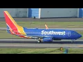 Southwest Airlines Boeing 737-700 N421LV takeoff from PDX