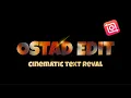 how to create motion texture text effect intro with inshot