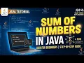 Write Your First Java Program Fast Sum of Two Numbers